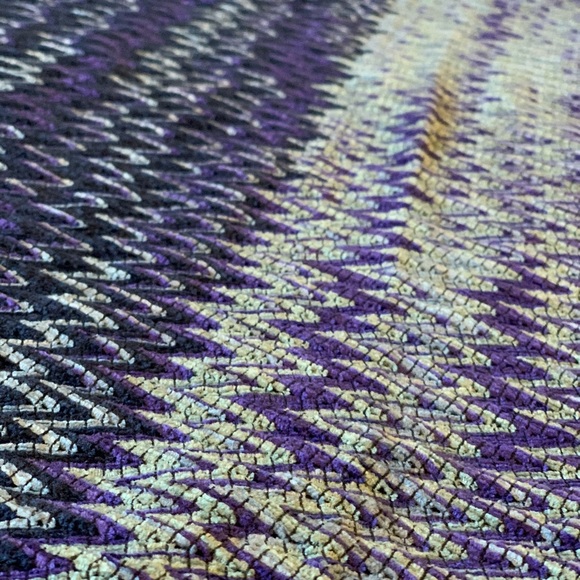 Missoni Orange Label Blue/Purple Knit Scarf - Picture 3 of 5